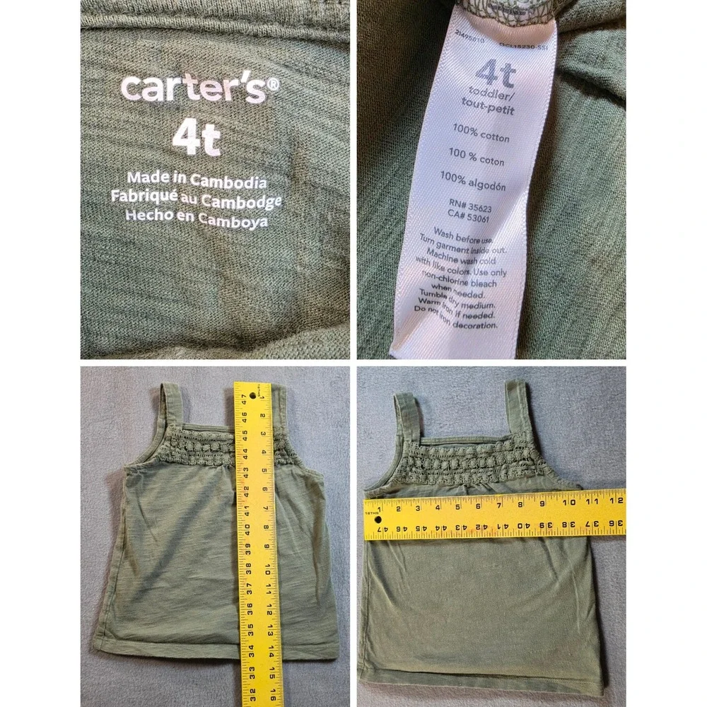 Carter's Toddler Girl Clothing Bundle Casual 4 Piece 4T